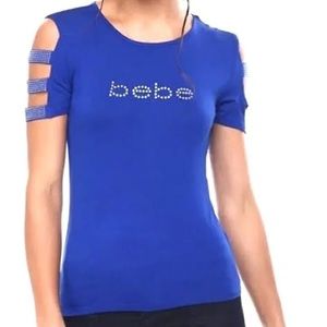 NWT 2X Bebe top with cold shoulder